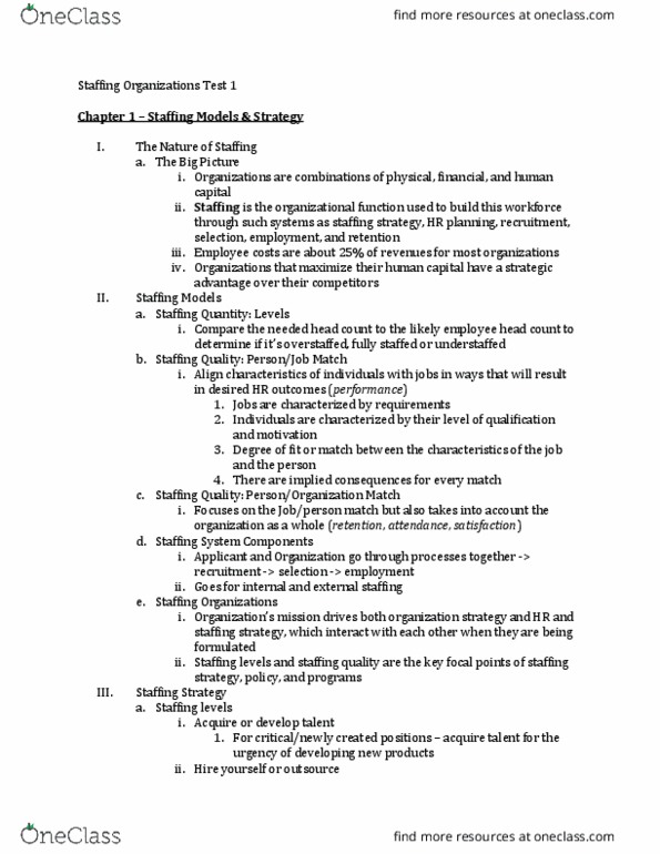 MGT 3424 Chapter Notes - Chapter 1-2: Outsourcing, Human Capital, Offshoring thumbnail