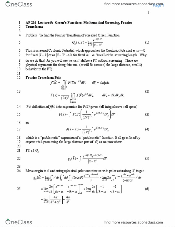 Engineering and Applied Sciences Applied Physics 216 Lecture 5: Lecture 5 thumbnail