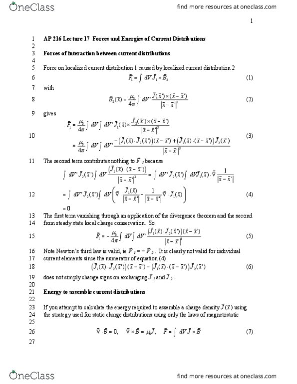 Engineering and Applied Sciences Applied Physics 216 Lecture 17: Lecture 17 thumbnail