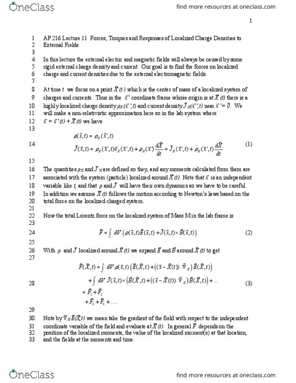 Engineering and Applied Sciences Applied Physics 216 Lecture 11: Lecture 11 thumbnail