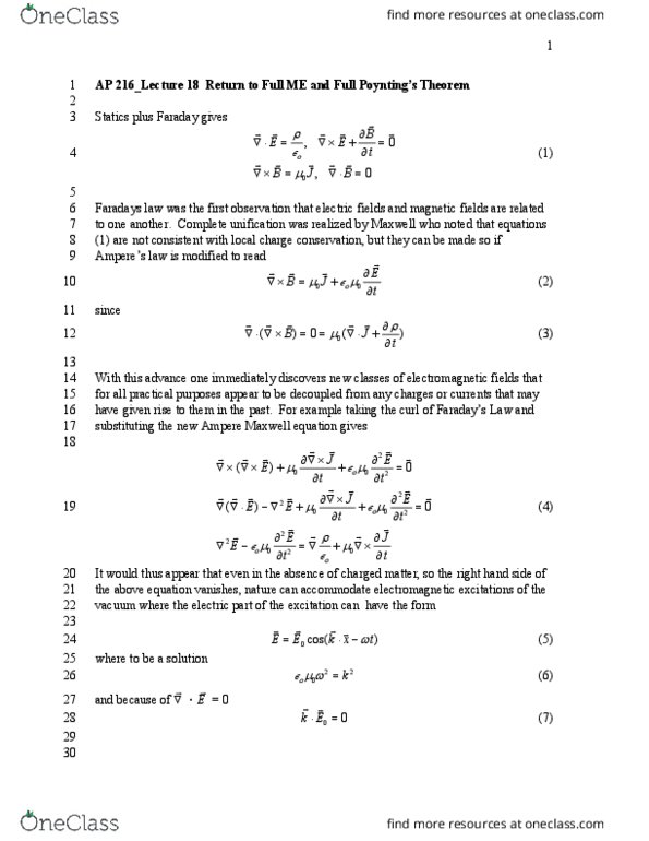 Engineering and Applied Sciences Applied Physics 216 Lecture 18: Lecture 18 thumbnail