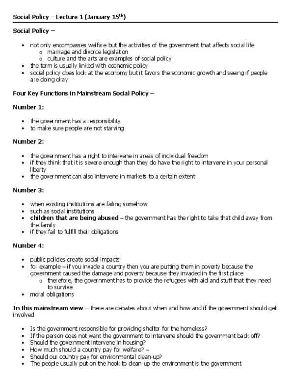 SSCI1200U Lecture Notes - Invisible Hand, Neoliberalism, Joseph Schumpeter thumbnail