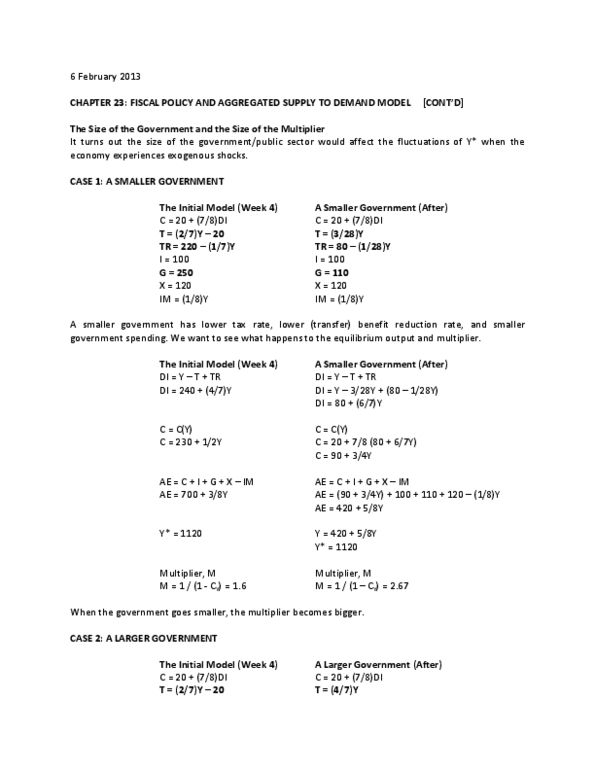 MGEA06H3 Lecture Notes - Interest Rate, Keynesian Cross, Automatic Stabilizer thumbnail