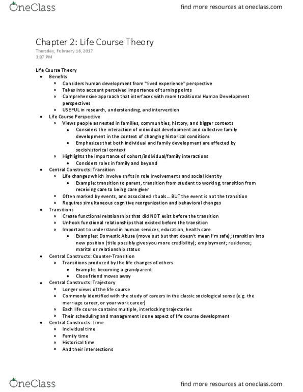 HDFS201 Lecture Notes - Lecture 4: Human Services, Phenotype, Samuel R. Delany thumbnail