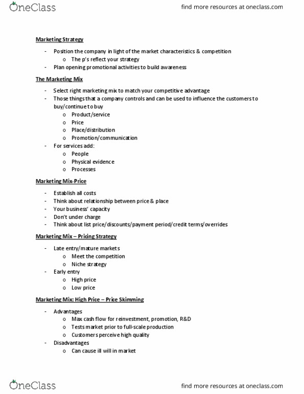 BUSI 1600 Lecture Notes - Lecture 7: Cash Flow, Fax, Price Skimming thumbnail