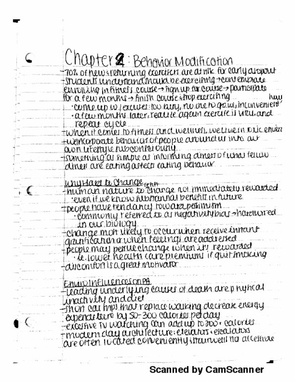 EXSC 191 Chapter 2: Chapter 2: Behavior Modification thumbnail