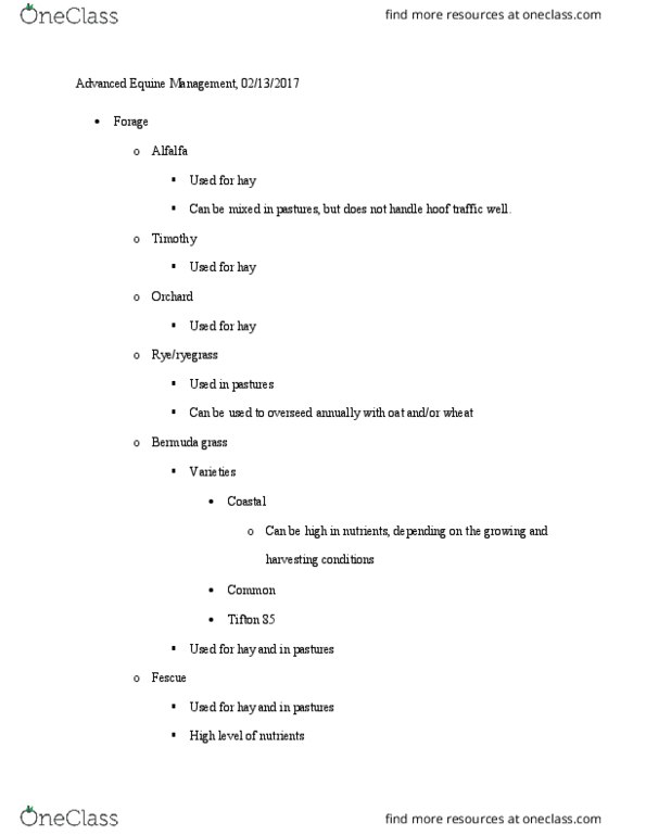 AVS-4120 Lecture Notes - Lecture 10: Saturated Fat, Gossypol, Gelatin thumbnail