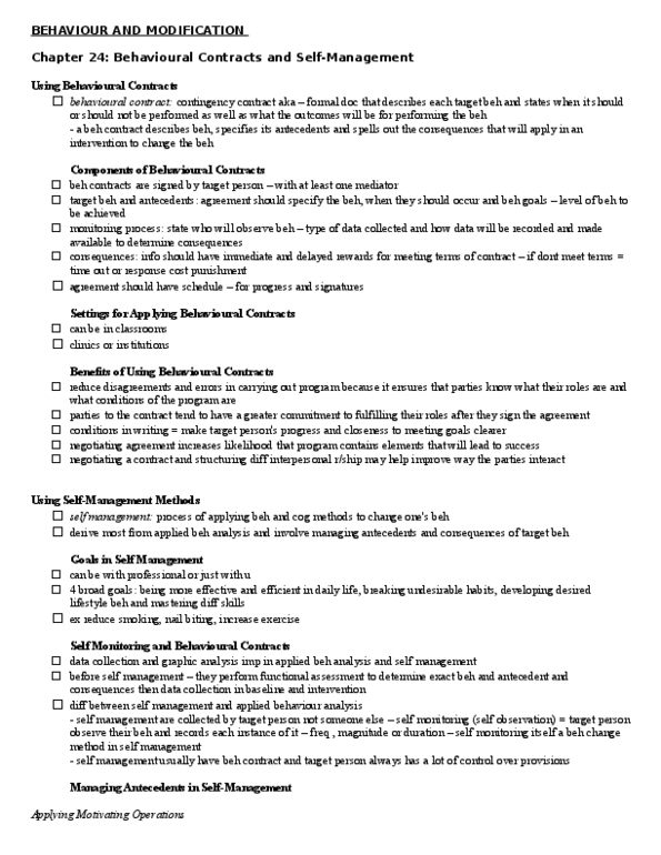 PSYB45H3 Lecture Notes - Systematic Desensitization, Stimulus Control, Reinforcement thumbnail