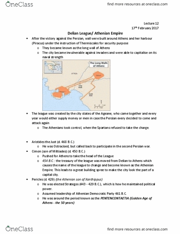 CLCV 1002 Lecture Notes - Lecture 12: Ancient Greek Temple, Mnesikles, Ionic Order thumbnail