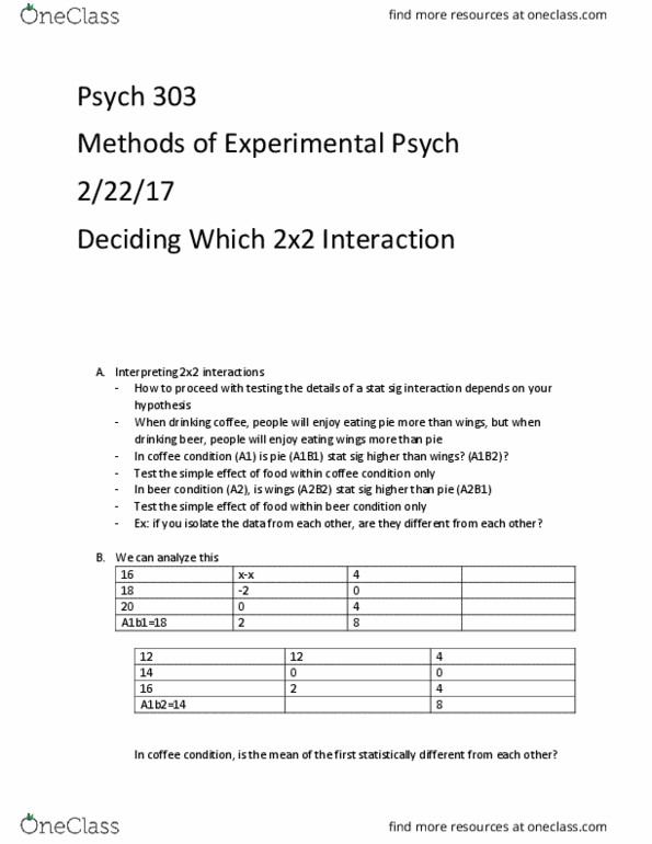 PSY 303 Lecture Notes - Lecture 22: Analysis Of Variance, Psych, F-Test thumbnail