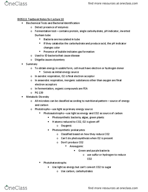 BIOS 111 Chapter Notes - Chapter 5: Mortality Rate, Pyrimidine, Purine thumbnail