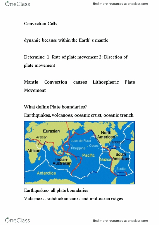 CAS ES 142 Lecture Notes - Lecture 2: Divergent Boundary, Oceanic Trench, Oceanic Crust thumbnail