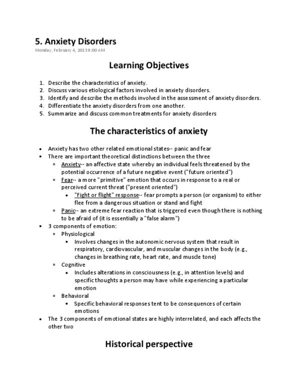 PSYC 3230 Chapter Notes - Chapter 5: Heritability, Virtual Reality, Dsm-5 thumbnail