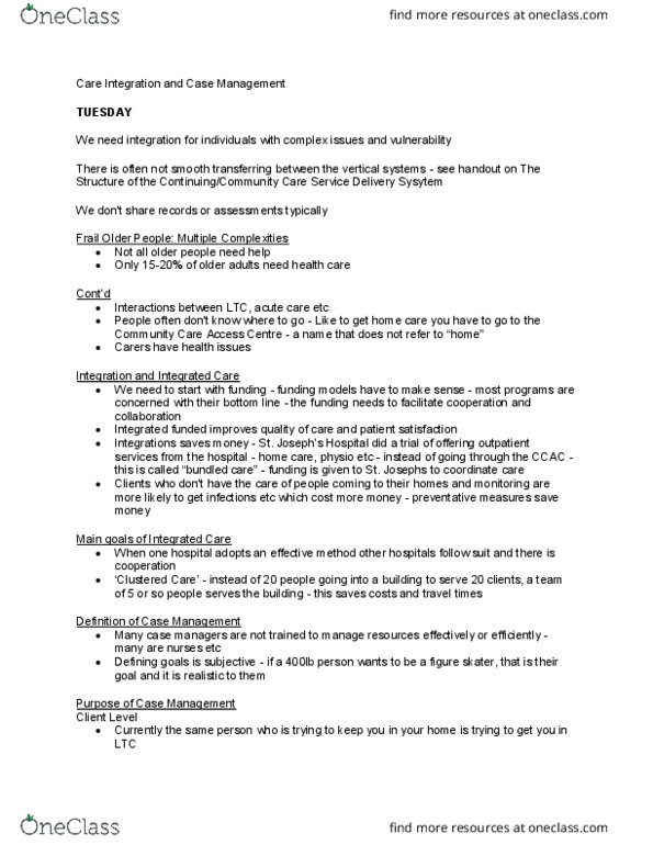 HLTHAGE 2D03 Lecture Notes - Lecture 13: Palliative Care thumbnail