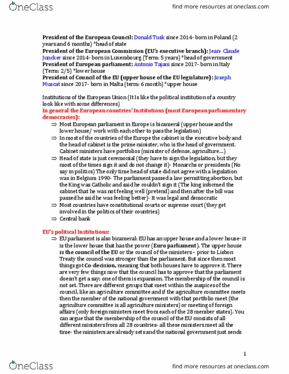 INTA 2221 Lecture Notes - Lecture 9: Execution Unit, Jean-Claude Juncker, Antonio Tajani thumbnail