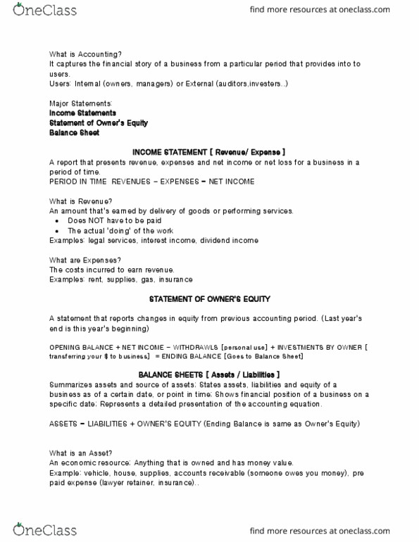 LEGL-180 Lecture Notes - Lecture 1: Accounts Payable, General Ledger, Sole Proprietorship thumbnail