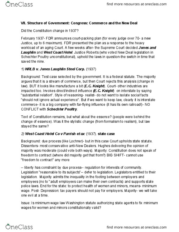 LAW 5021 Lecture Notes - Lecture 3: Market Participant, Antonin Scalia, Consolidated Freightways thumbnail