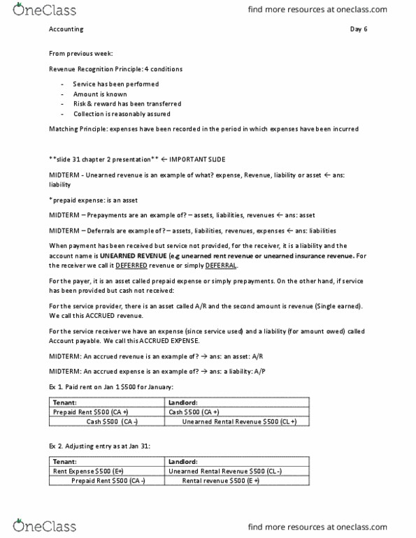 COMMERCE 1AA3 Lecture Notes - Lecture 6: Net Income, Retained Earnings, Deferral thumbnail