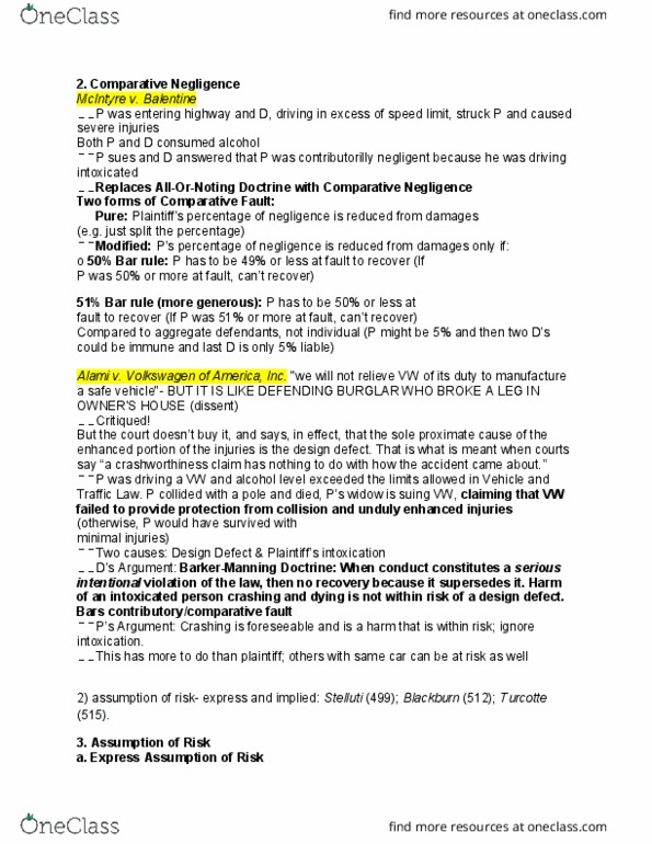 LAW 5151 Lecture Notes - Lecture 5: Acrylonitrile, Hot Air Ballooning, Absolute Liability thumbnail