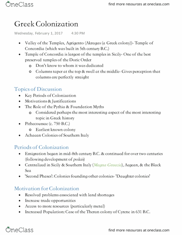 CLASSICS 2K03 Lecture 13: Greek Colonization thumbnail