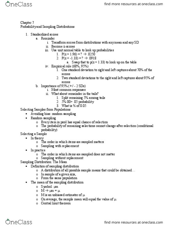 PY 211 Lecture Notes - Lecture 9: Bias Of An Estimator, Central Limit Theorem, Variance thumbnail