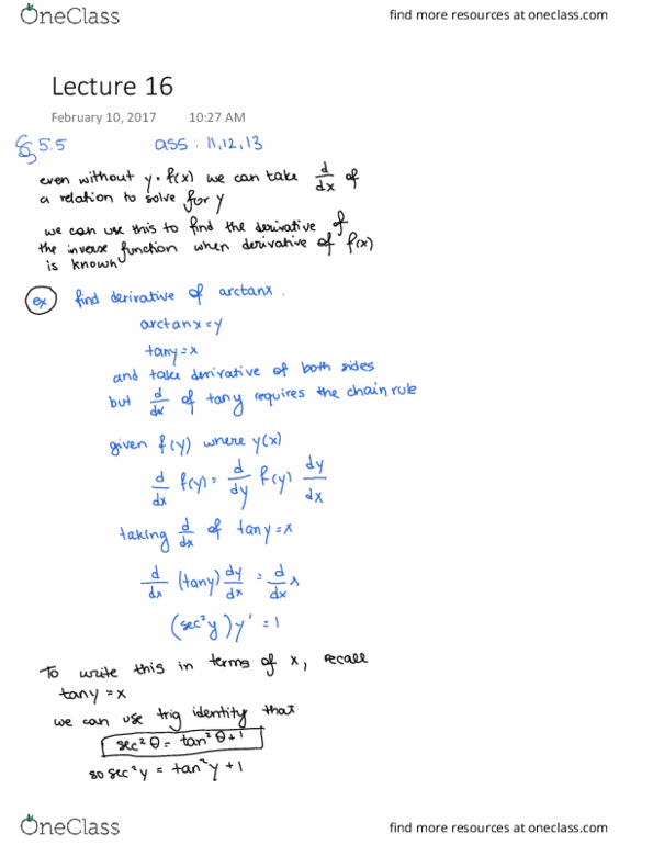 MATH 1LS3 Lecture 16: Lecture 16 NEATEST NOTES thumbnail