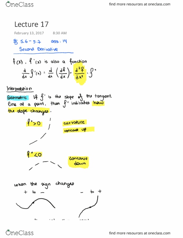 MATH 1LS3 Lecture 17: Lecture 17 NEATEST NOTES thumbnail