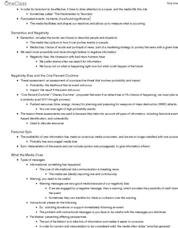 PAD-4374 Chapter Notes - Chapter 8: Five Ws, Negativity Bias, Threat Assessment thumbnail