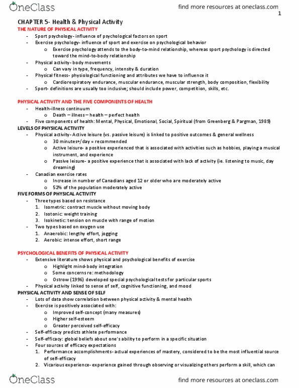 PSYC 332 Lecture Notes - Lecture 5: Health Promotion, Eating Disorder, Social Comparison Theory thumbnail