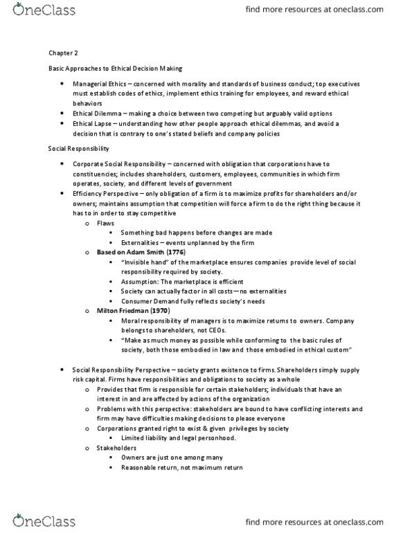 MGMT 5 Lecture Notes - Lecture 2: Procedural Justice, Distributive Justice, Cultural Relativism thumbnail