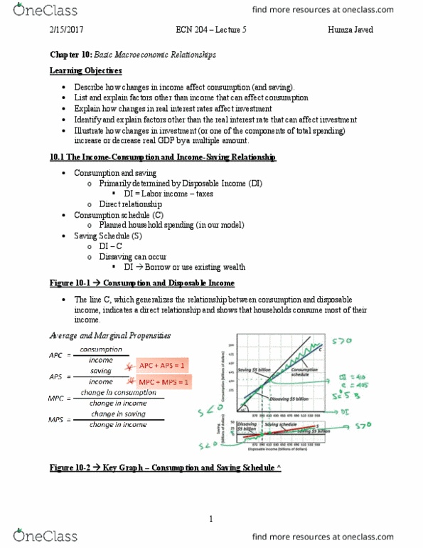 ECN 204 Lecture Notes - Lecture 5: Autarky, Fiscal Multiplier, Capital Good thumbnail