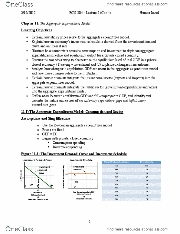 ECN 204 Lecture 5: Lecture 5 (Week 5 and 6) Chapter 11 thumbnail