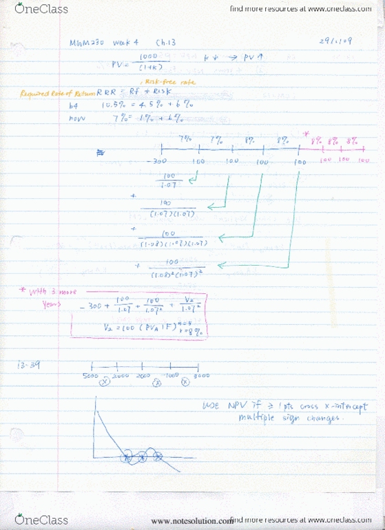 MGM230H5 Lecture Notes - Lecture 4: Net Present Value thumbnail