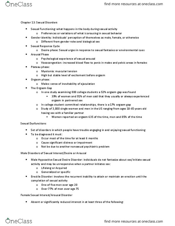 CLP 3144 Lecture Notes - Lecture 13: Behavior Modification, Dysphoria, Head Injury thumbnail