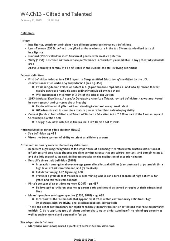 Psychology 2043A/B Chapter Notes - Chapter 13: Structured Prediction, Hunter College, Advantageous thumbnail