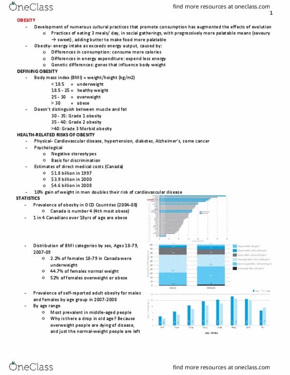 PSYC 370 Lecture Notes - Lecture 12: Hypothalamus, Neuropeptide Y, Proopiomelanocortin thumbnail