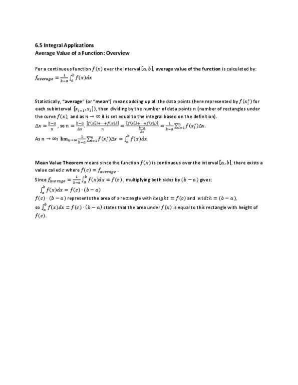 MAT136H1 Lecture Notes - Mean Value Theorem thumbnail