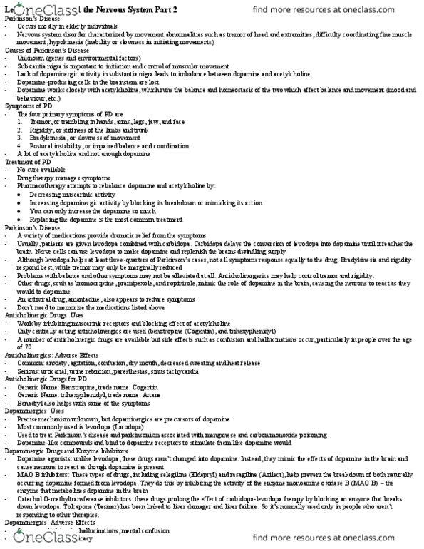 HSS 3106 Lecture Notes - Lecture 8: Mania, Tyramine, Headache thumbnail