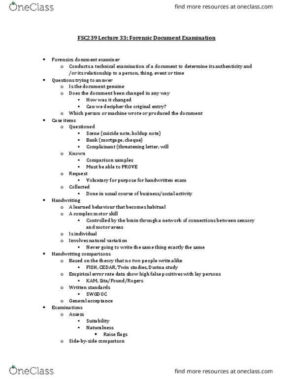 FSC239Y5 Lecture Notes - Lecture 33: Physical Therapy, Toner, Comparator thumbnail