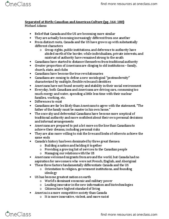 SOCI 1002H Chapter Notes - Chapter 6: Individual And Group Rights thumbnail