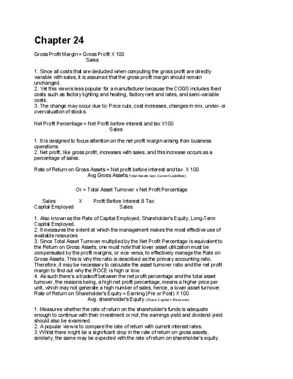 ACCT 301 Lecture Notes - Asset Turnover, Net Profit, Profit Margin thumbnail