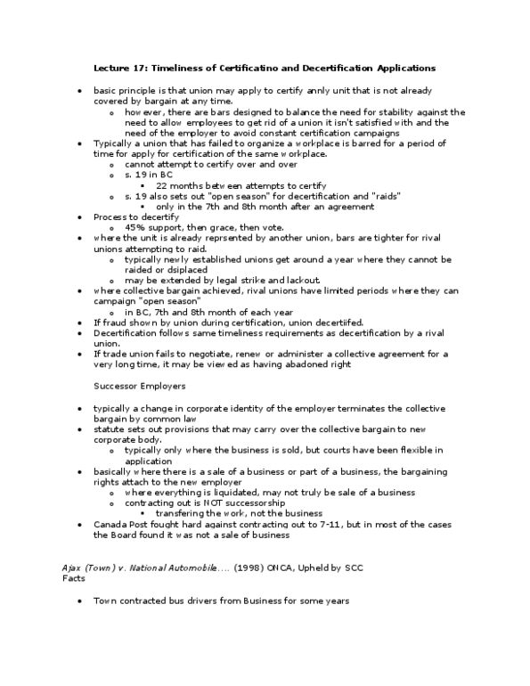 JS380 Lecture Notes - Bargaining Unit, Jaguar, White Spot thumbnail