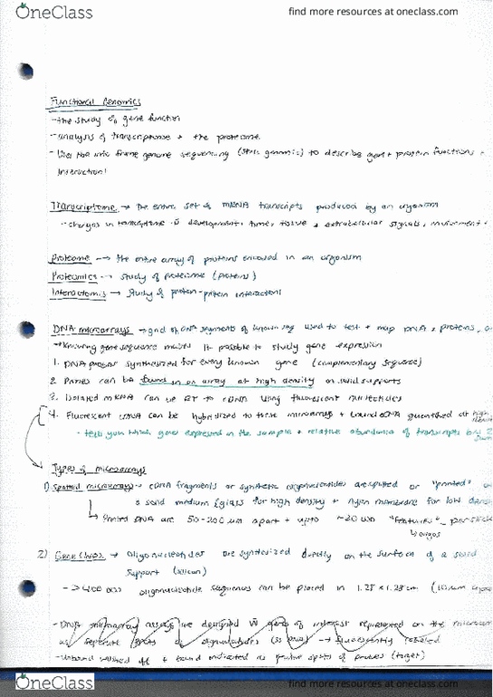 MCB 2050 Midterm Topic 2_Genomics summary part 3 OneClass