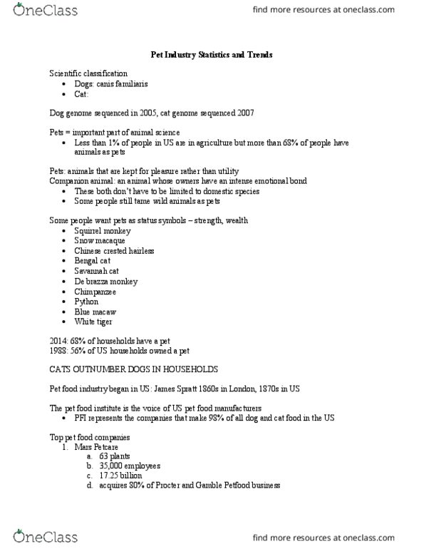 ANSI 1124 Lecture Notes - Lecture 18: Landrace, Herding, Scottish Fold thumbnail