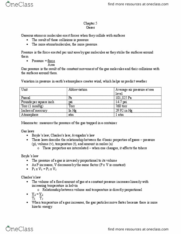 CHEM 1314 Lecture Notes - Lecture 6: Partial Pressure, Molar Mass, Novella thumbnail