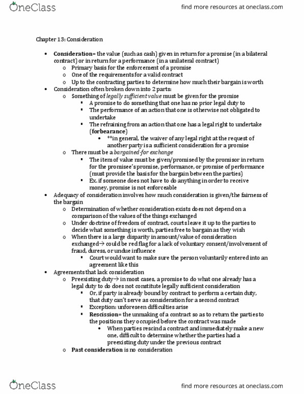 BALW20150 Chapter Notes - Chapter 13: Estoppel, Contract thumbnail