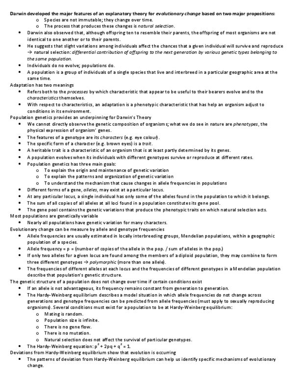 BMEN 515 Lecture Notes - Allele Frequency, Genotype Frequency, Population Genetics thumbnail