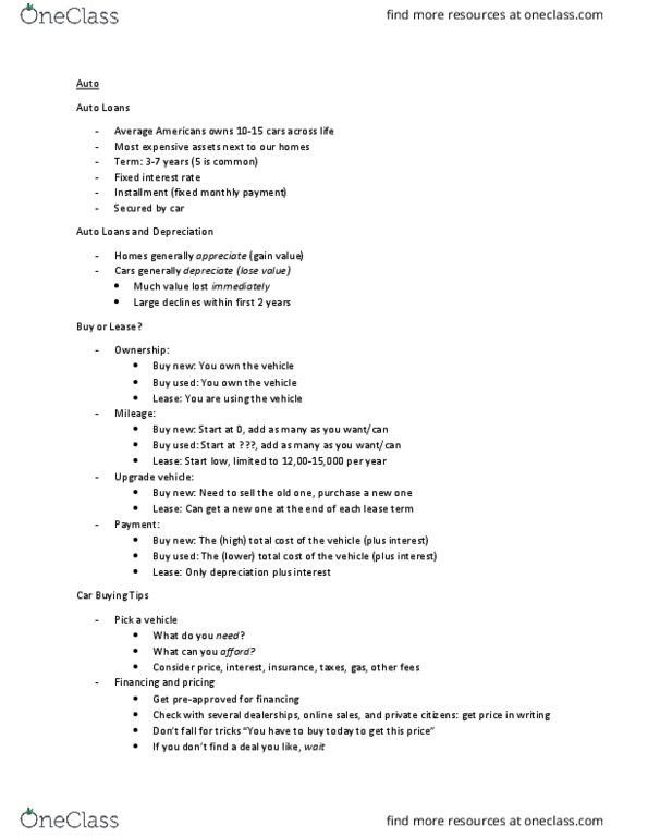 FHCE 3200 Lecture Notes - Lecture 11: Refinancing thumbnail