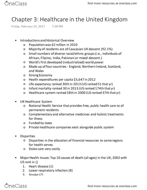 PUBHLTH 2 Lecture Notes - Lecture 11: Multiple Myeloma, Chronic Obstructive Pulmonary Disease, Trachea thumbnail