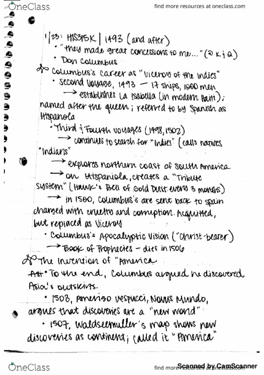 HIS 315K Lecture Notes - Lecture 3: Asio, Hispaniola thumbnail